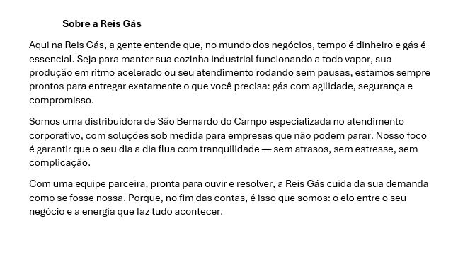 Sobre a Reis Gás